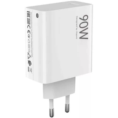 Xiaomi hálózati töltőfej 1xUSB, 90W / 6A, gyári, fehér, MDY-15-EK (CSOMAGOLÁS NÉLKÜLI)