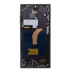   Samsung Galaxy S22 Ultra LCD + érintőpanel kerettel, OLED, fekete, SM-S908