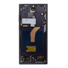   Samsung Galaxy S22 Ultra LCD + érintőpanel kerettel, OLED, fekete, SM-S908