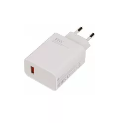   Xiaomi hálózati töltőfej 1xUSB, 3A/33W, gyári, fehér, MDY-16-EF (CSOMAGOLÁS NÉLKÜLI)