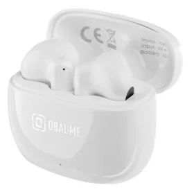   Stereo bluetooth headset vezeték nélküli töltőtokkal, TWS, fehér, OBAL:ME OMSTWS
