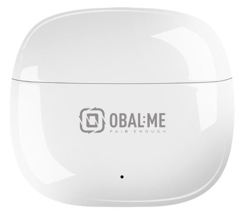 Stereo bluetooth headset vezeték nélküli töltőtokkal, TWS, fehér, OBAL:ME OMSTWS