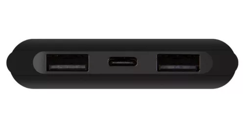 Power Bank, 2xUSB / 1xType-C / 1x micro USB, 10000 mAh / 37W / 2.1A, fekete, OBAL:ME PowerNEst