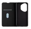 Honor 400 Pro telefon tok, könyvtok, PU bőr, mágnesesen záródó, fekete, OBAL:ME Smooth Touch