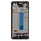 Samsung Galaxy A53 LCD + érintőpanel kerettel, OLED, fekete, SM-A536