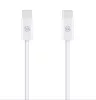 Type-C - Type-C adatkábel, fehér, 60W, 1M, OBAL:ME LongRun