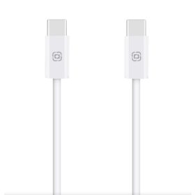 Type-C - Type-C adatkábel, fehér, 60W, 1M, OBAL:ME LongRun