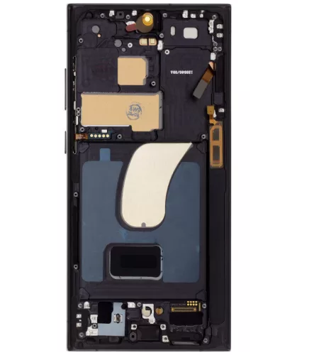 Samsung Galaxy S23 Ultra LCD + érintőpanel kerettel, OLED, fekete, SM-S918
