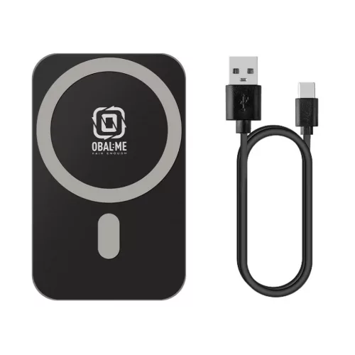 Szellőzőre helyezhető univerzális autós telefontartó vezeték nélküli töltővel, magsafe, 15W, fekete, Obal: ME Magnetix Plate