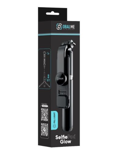 Selfie bot és tripod állvány, bluetooth vezérlés, távirányítóval, fekete, OBAL.ME SelfiePod 