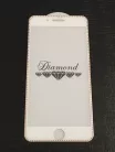 iPhone 7 / 8 / SE 2020 / SE 2022 (4,7") előlapi üvegfólia, 3D, fehér-arany, Diamond