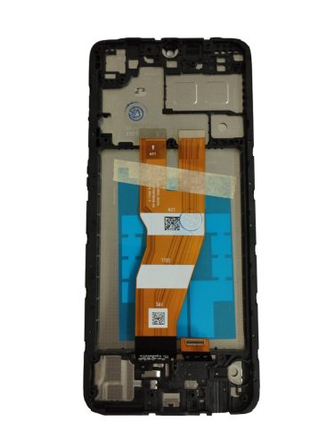 Samsung Galaxy A05 fekete LCD + érintőpanel kerettel, SM-A055