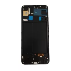   Samsung Galaxy A50 LCD + érintőpanel kerettel, OLED, fekete, SM-A505