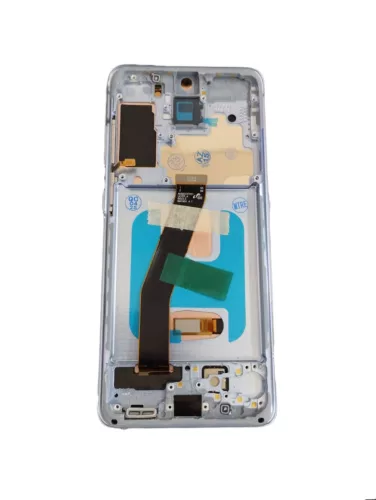 Samsung Galaxy S20 LCD + érintőpanel kerettel, OLED, kék, SM-G980