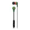 Skullcandy S2IKDY-102 zöld-sárga sztereo headset fülhallgató 3.5mm jack csatlakozóval