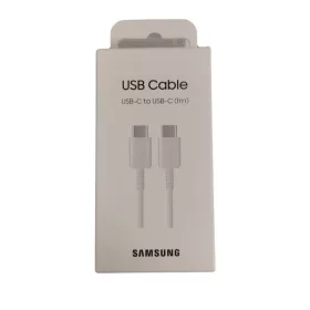   Samsung Type-C - Type-C adatkábel, gyári, 1m, fehér, EP-DA705BWEGWW (csomagolt)