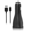 Samsung EP-LN915U 2A fekete gyári gyors szivartöltőfej + DU4EBE micro usb fekete adatkábel 1,5m csomagolt