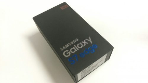 Samsung G935F Galaxy S7 Edge 32gb UK rózsaszín használt mobiltelefon doboz