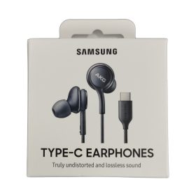   Samsung EO-IC100BB fekete AKG gyári headset Type-C csatlakozóval csomagolt
