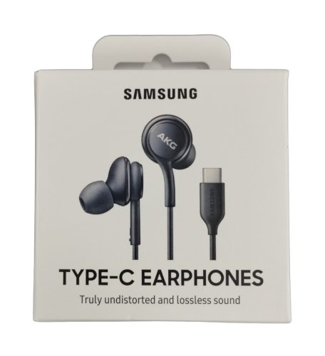 Samsung EO-IC100BW fekete AKG gyári headset Type-C csatlakozóval csomagolt