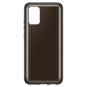   Samsung Galaxy A02s gyári szilikon tok, TPU, SM-A027, átlátszó fekete, EF-QA026TBEGEU