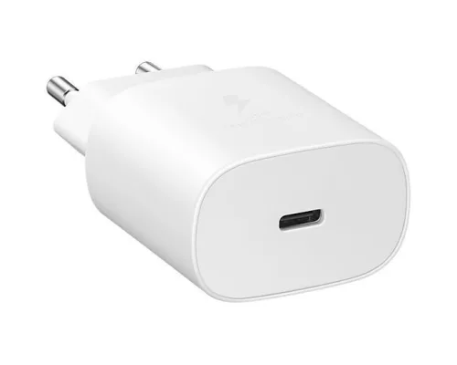 Samsung hálózati Type-C gyors töltőfej, 3A / 25W, fehér, gyári, EP-TA800NWE 