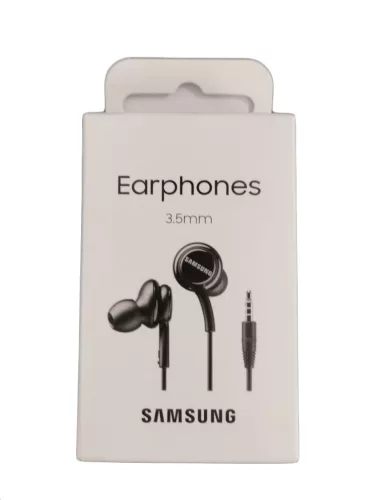 Samsung headset 3,5mm jack csatlakozóval, gyári, fekete, EO-IA500BBE (CSOMAGOLT)