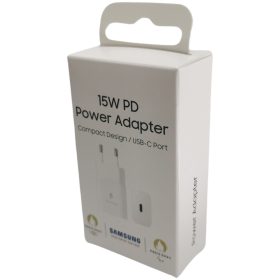   Samsung hálózati Type-C gyors töltőfej, gyári, 15W / 2.4A, fehér, EP-T1510NBE (CSOMAGOLT)