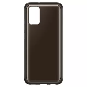   Samsung Galaxy A03s gyári szilikon tok, TPU, SM-A037, átlátszó fekete, EF-QA038TBEGEU