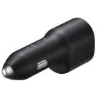 Samsung szivartöltő fej, 1xType-C / 1xUSB, PD3.0 / QC2.0, 25W / 15W, fekete, gyári, EP-L4020NBE