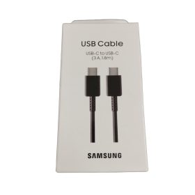   Samsung Type-C - Type-C gyorstöltő adatkábel, gyári, fekete, 3A / 60W, 1.8M, EP-DX310JBE (CSOMAGOLT)
