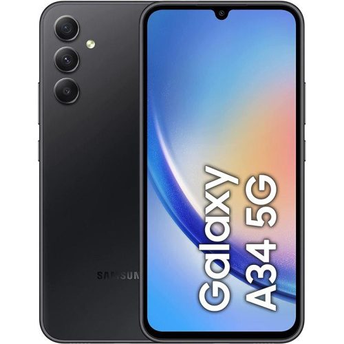 Samsung A346B Galaxy A34 5G DS (8GB /128GB) szürke (Awesome Graphite) mobiltelefon 