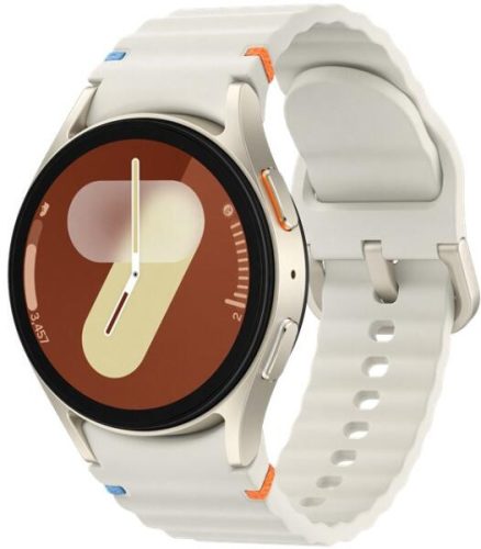 Samsung Galaxy Watch 7 okosóra szilikon szíjjal, 1,2" kijelző, Cream, SM-L300NZEAXEF