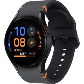  Samsung Galaxy Watch FE okosóra szilikon szíjjal, 1,2" zafírkristály kijelző, fekete, SM-R861