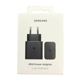   Samsung hálózati Type-C gyors töltőfej, gyári, fekete, 45W / 3A, EP-T4511NBEGEU (csomagolt)