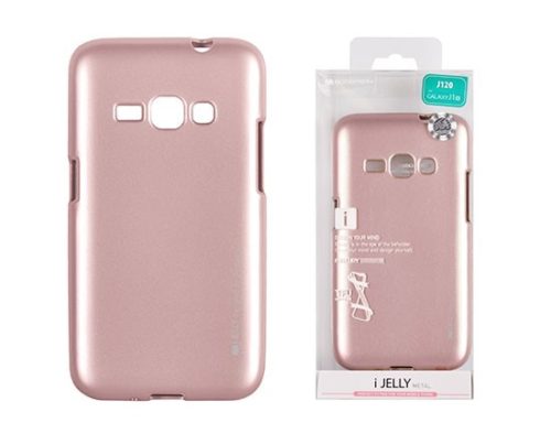 Mercury i-Jelly Metal Samsung J120 Galaxy J1 2016 rose gold szilikon tok