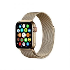   Mercury arany okosóra fém szíj, Apple Watch 4/5/6/7/SE 44/45MM
