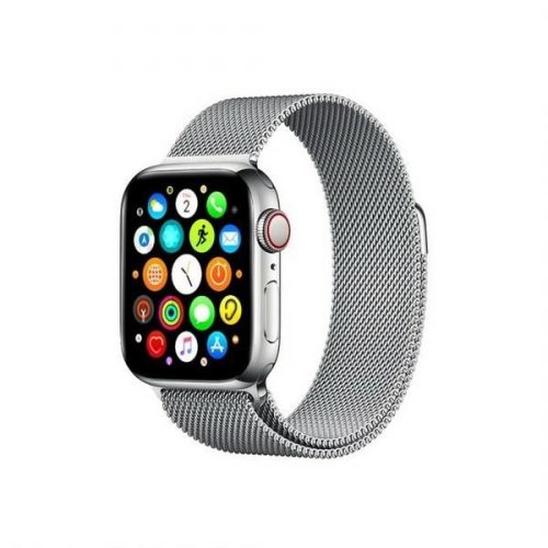 Mercury ezüst okosóra fém szíj, Apple Watch 4/5/6/7/SE 40/41MM