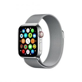   Mercury ezüst okosóra fém szíj, Apple Watch 4/5/6/7/SE 42mm