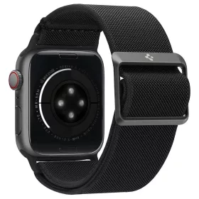   Apple Watch 4/5/6/7/8/9/SE, okosóra szíj, fekete, 42/44/45mm, Spigen Lite Fit