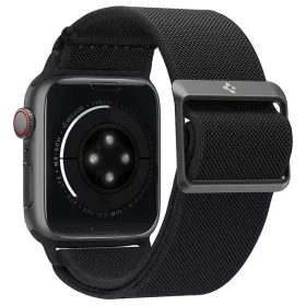   Apple Watch 4/5/6/7/8/9/SE, okosóra szíj, fekete, 42/44/45mm, Spigen Lite Fit