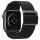Apple Watch 4/5/6/7/8/9/SE, okosóra szíj, fekete, 42/44/45mm, Spigen Lite Fit