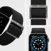 Apple Watch 4/5/6/7/8/9/SE, okosóra szíj, fekete, 42/44/45mm, Spigen Lite Fit