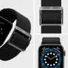 Apple Watch 4/5/6/7/8/9/SE, okosóra szíj, fekete, 42/44/45mm, Spigen Lite Fit