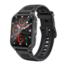   Colmi P73 okosóra szilikon szíjjal, 1,9" IPS kijelző, IP68 vízállóság, fekete