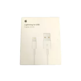   Apple iPhone 8pin adatkábel, gyári, 2M, fehér, MD819ZM/A (CSOMAGOLT)