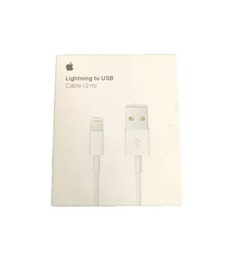 Apple iPhone 8pin adatkábel, gyári, 2M, fehér, MD819ZM/A (CSOMAGOLT)