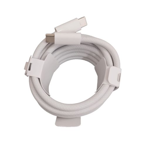 Apple iPhone Type-C - Type-C adatkábel, gyári, 2M, fehér, MU2G3 (CSOMAGOLÁS NÉLKÜLI)