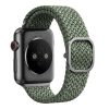 Apple Watch 4/5/6/7/SE, okosóra szíj, zöld, fonott, 38/40/41mm, UNIQ