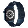 Apple Watch 4/5/6/7/SE, okosóra szíj, fém, kék, 42/44/45mm, UNIQ